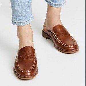Sperry Seaport Fina Slip On Mules - 9 - Tan
